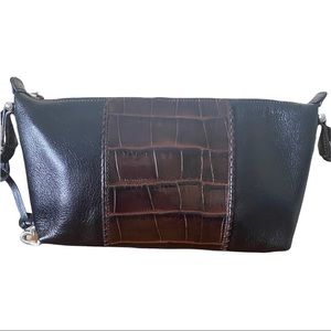 Vintage Brighton Black and Croc handbag